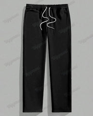 Men's Plus Size Black Colorblock Khaki Geometric Calm Print Long Sleeve Shirt Trousers Suit