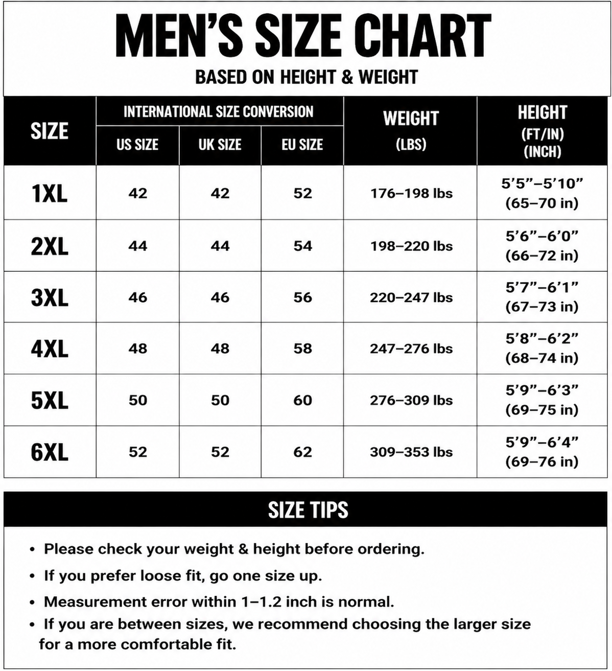 Big & Tall Tactical Cargo Pants