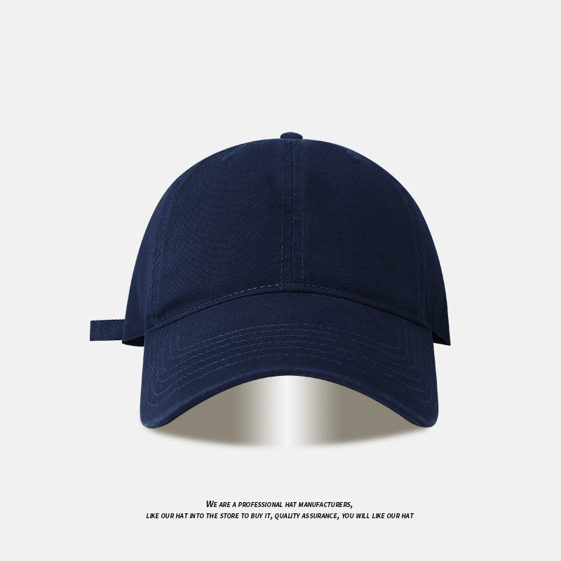 Simple Joker Solid Color Big Head Baseball Cap Cap