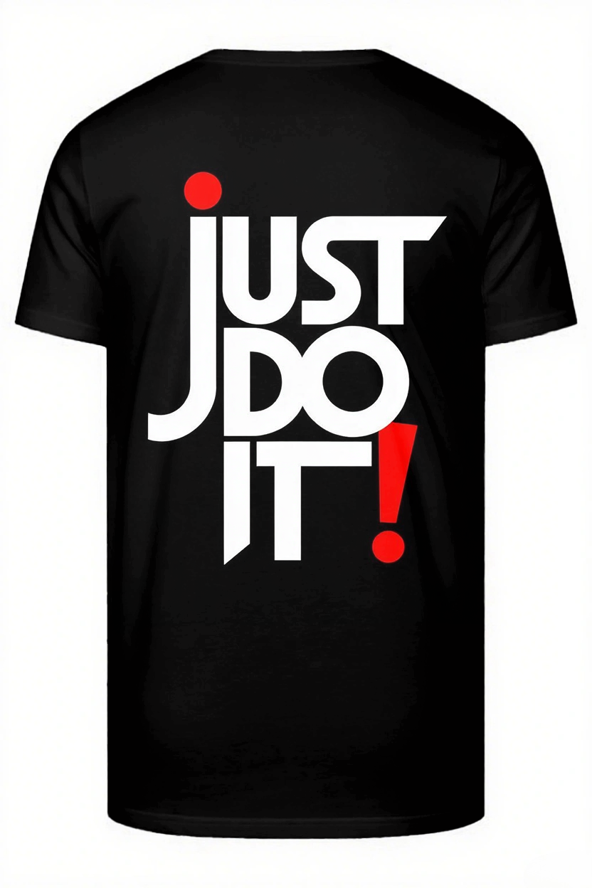 Quit Thinking Start Doing Big & Tall Men's Simple Lettering T-shirt 2-Piece Set