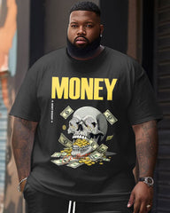 Street Casual Skull Letter Print Large Men's Suit