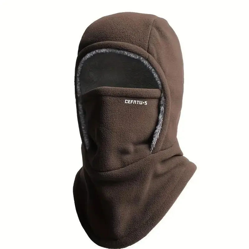 Autumn/Winter Outdoor Thermal Hat/Head Cover/All-in-One Hat with Face Mask, Outdoor Thermal Pullover Hat