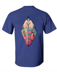 Men's Plus Size Street Fashion Bondage Nude Print Round Neck Short Sleeve T-shirt