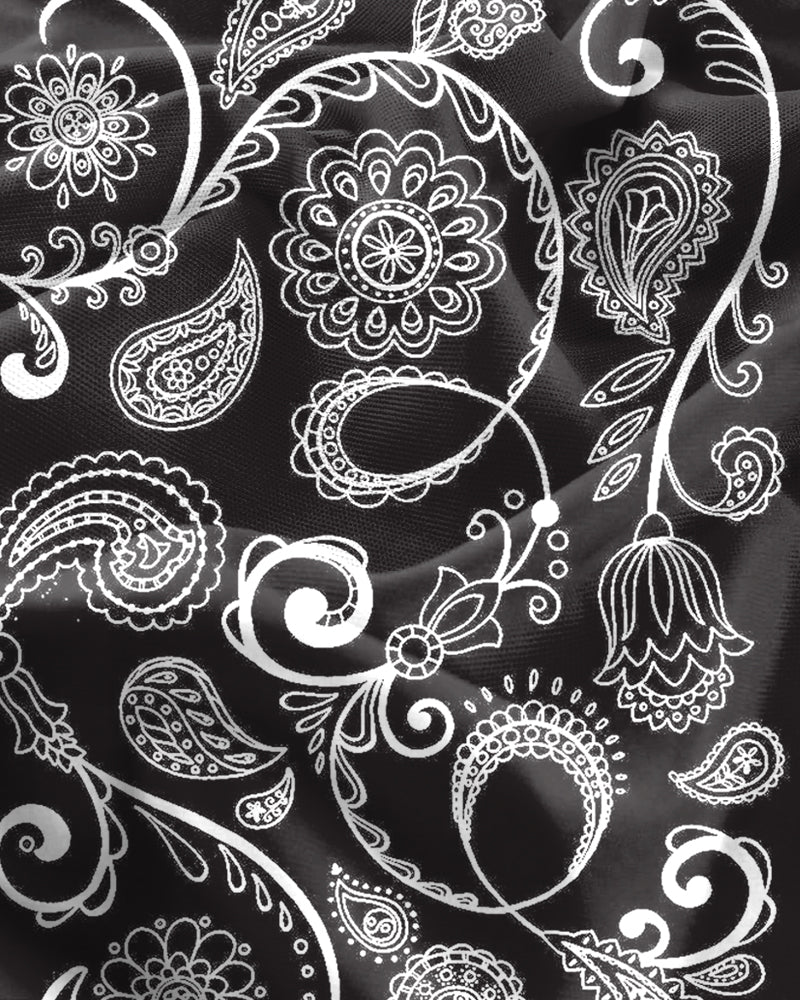 Men's Plus Size Paleys Flower Fun Suit Tie Design Print Long Sleeve T-Shirt Trousers Suit