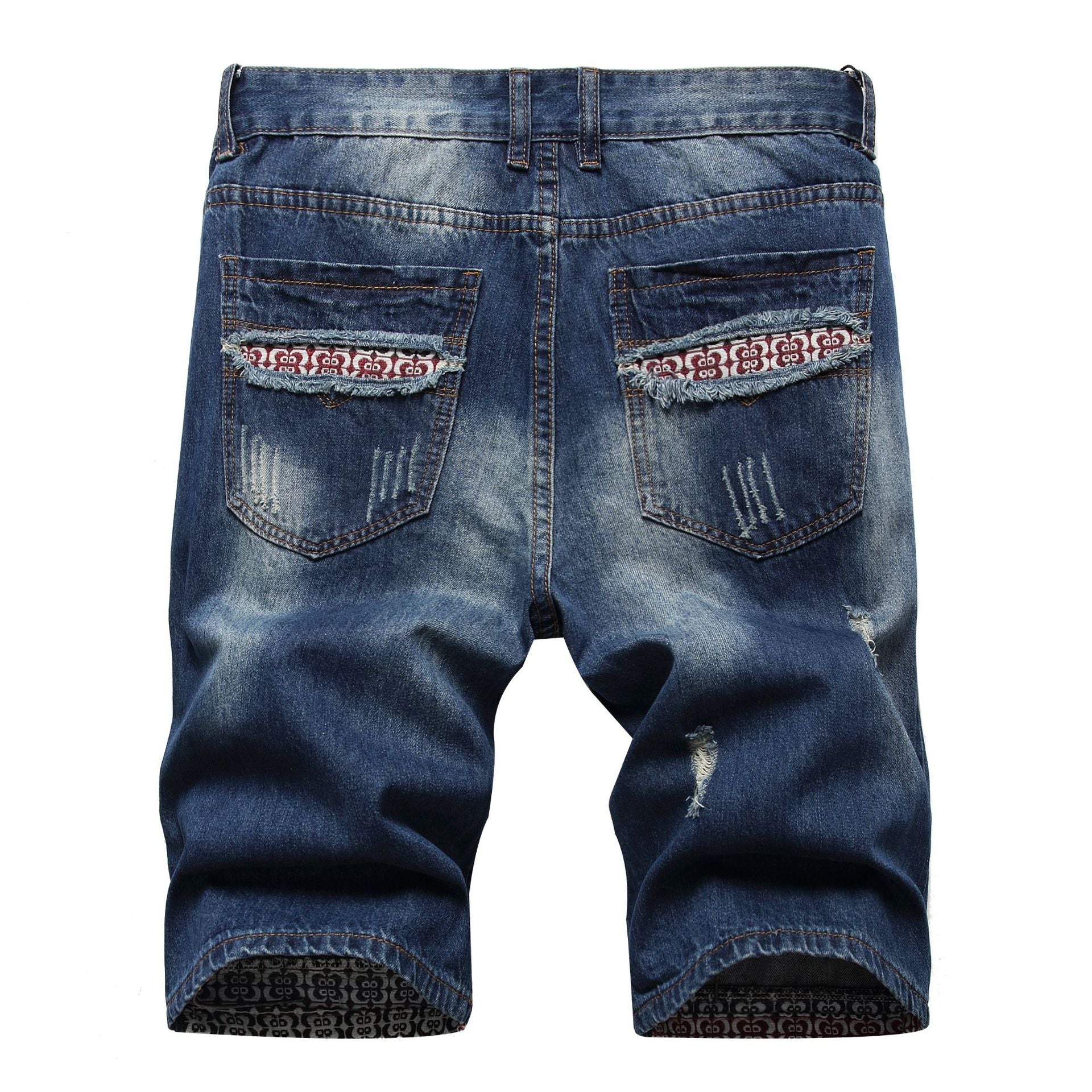 Men's Hole Feature Fashion Trendy Street Shooting Jeans