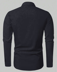 Men's Big and Tall Western Long Sleeve Shirt With Floral Design