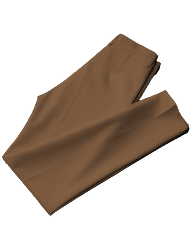Solid Color Big Guys Long Sleeve Lapel Shirt and Pants Set
