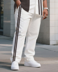 Big Boy Must Have 2025 Popular Color Block Short Sleeve Shirt Trousers Suit