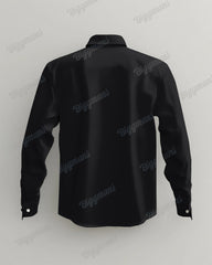 Men's Plus Size Western Cowboy Embroidered Long Sleeve Shirt