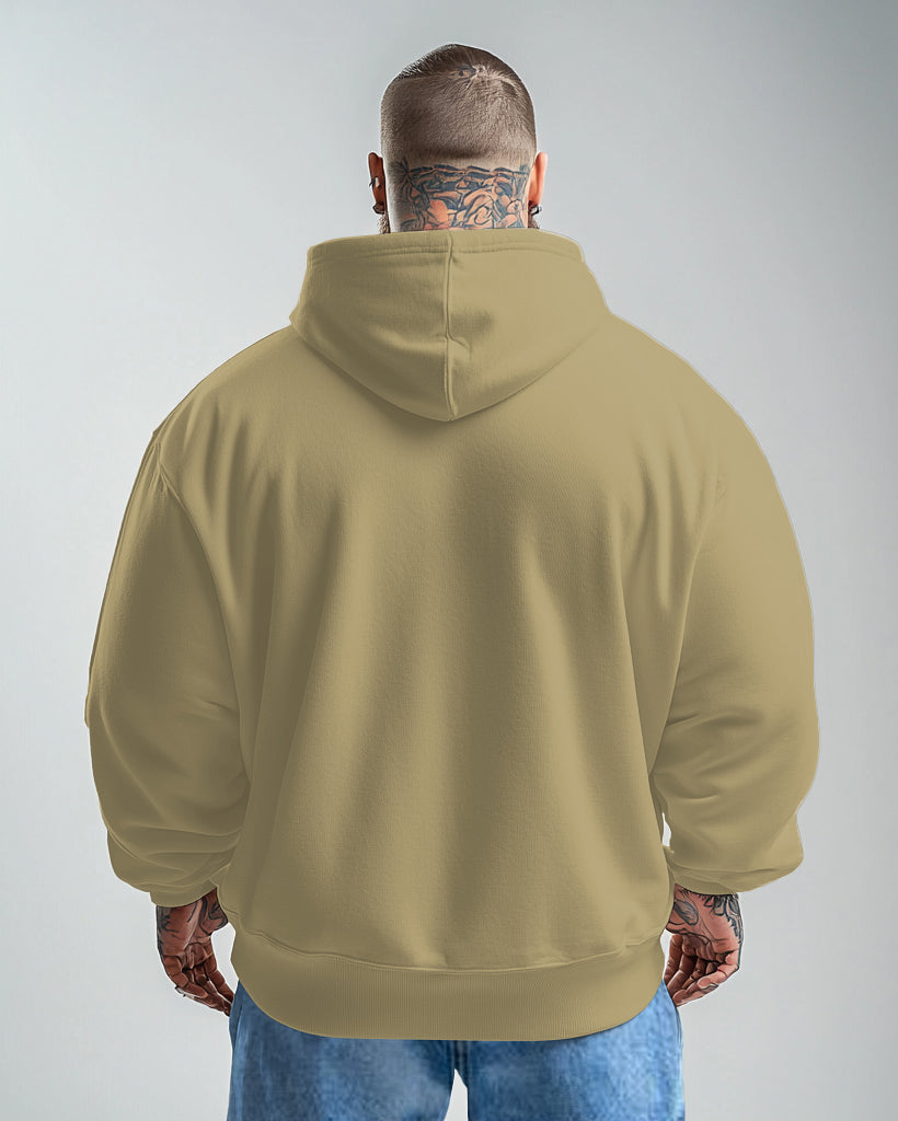 Cotton Solid Color Men's Loose Oversized Hoodie