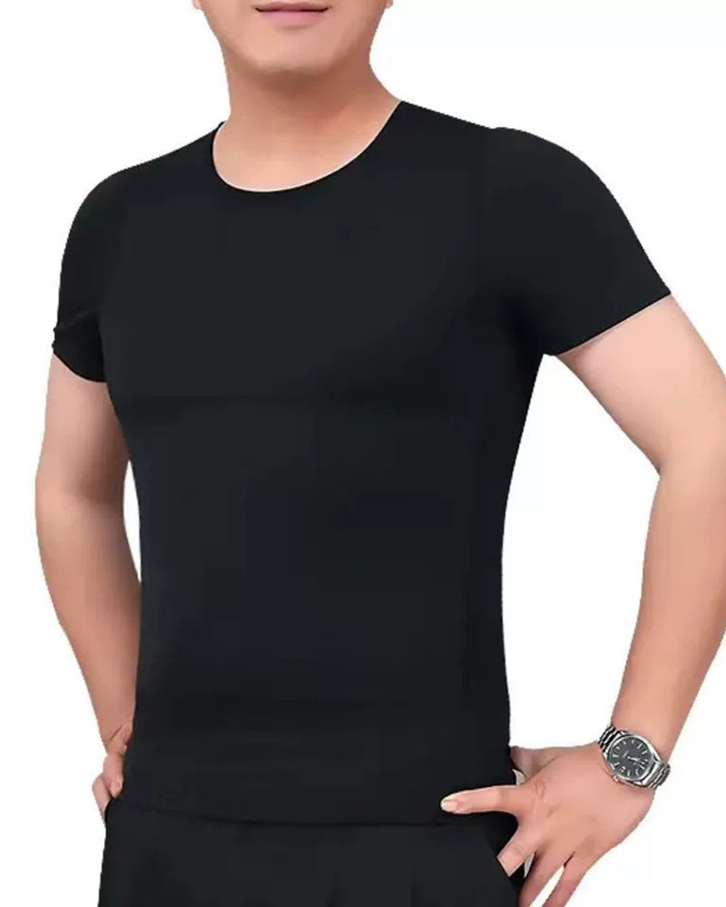 L-4XL Big & Tall Men's Abdominal And Chest Vest | Body Shaping Underwear Compression Vest |