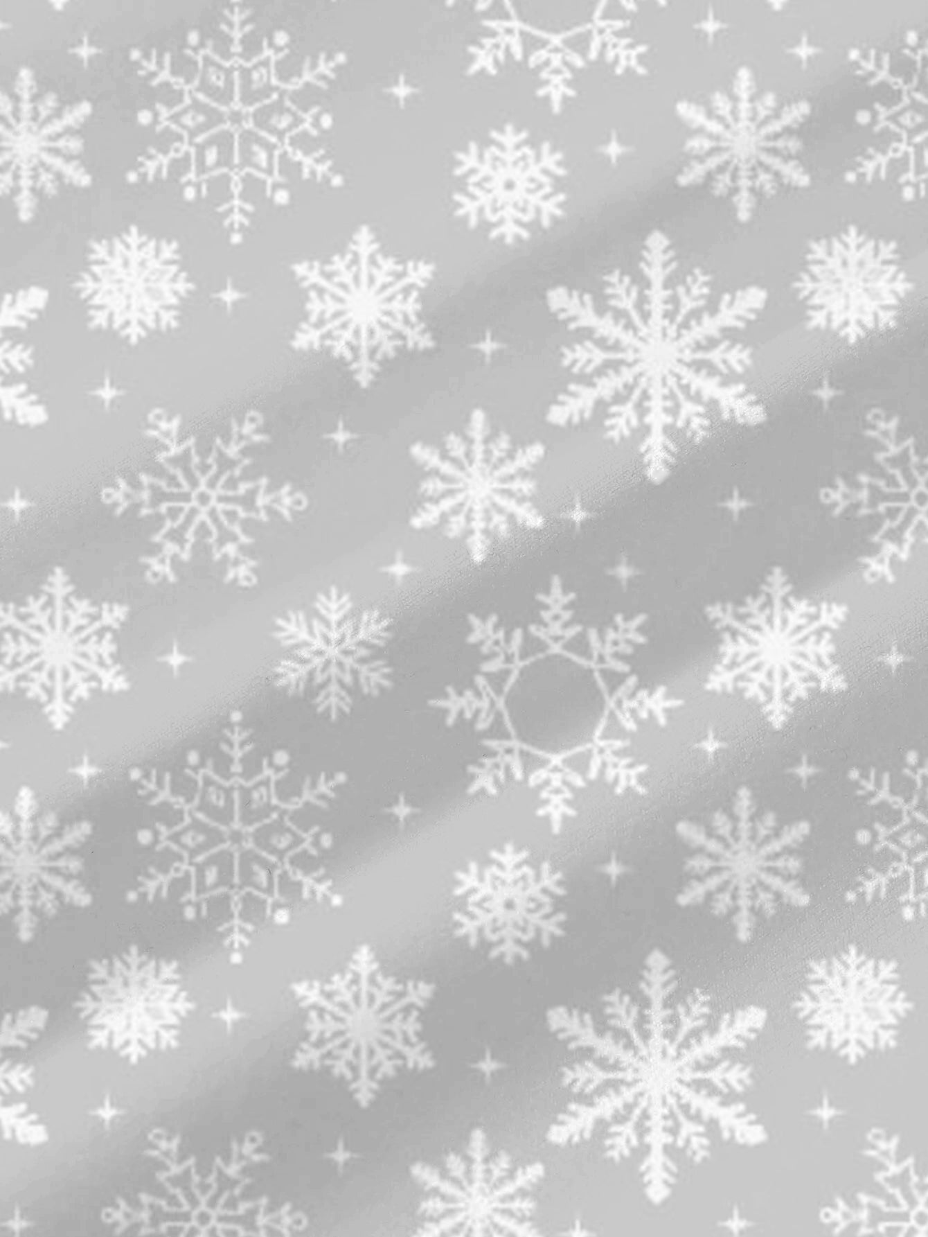 Plus Size Women's Snowflake Print Skinny Leggings
