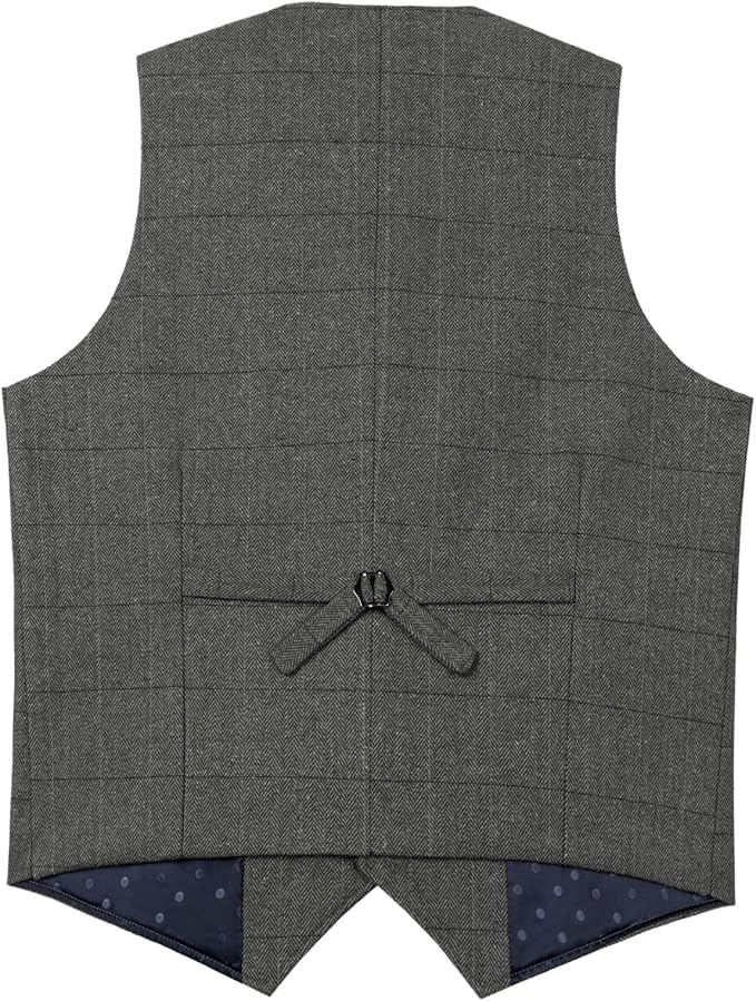 Big & Tall Men's Gentleman Business Casual Slim Fit Suit Vest XS-3XL