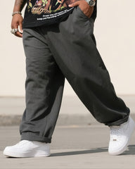 Big Boy Essential Fashion Street Big Mouth Crewneck Short Sleeve T-shirt Trousers Suit