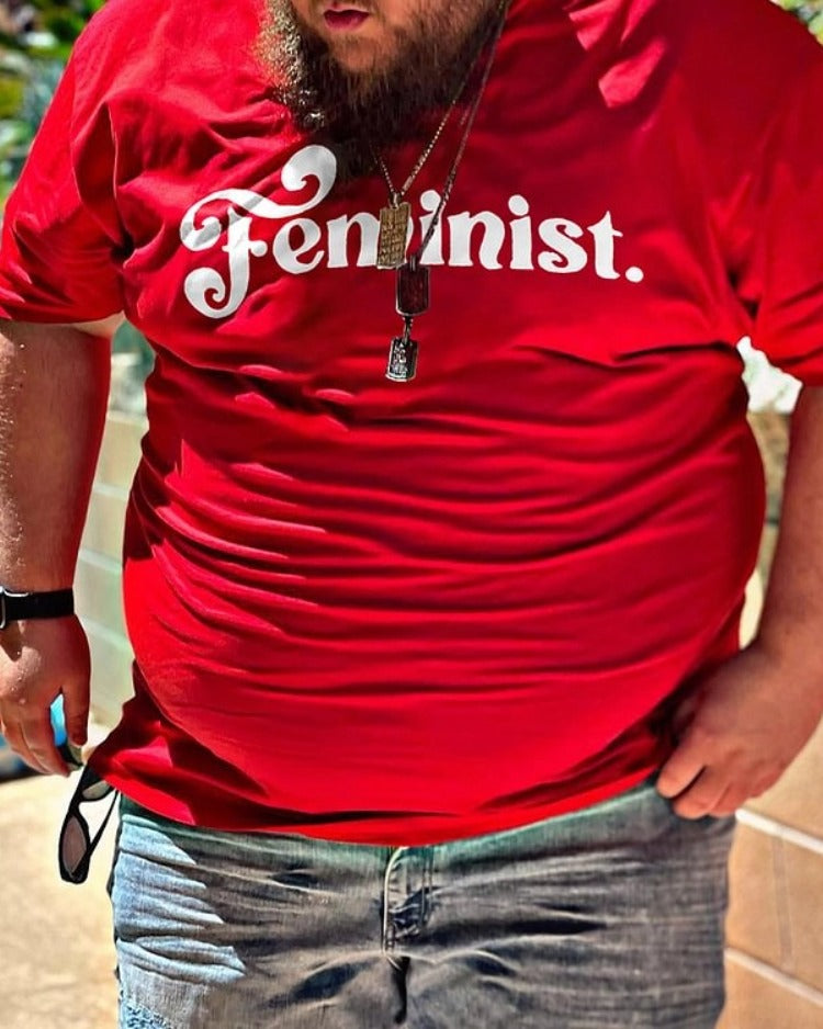 Feminist Letter Printed T-shirt