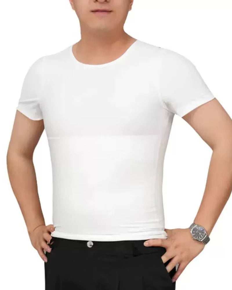 L-4XL Big & Tall Men's Abdominal And Chest Vest | Body Shaping Underwear Compression Vest |