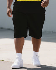 Big Men's Heart Style BLACK HISTORY Juneteenth Theme Short Sleeve T-Shirt & Shorts Suit