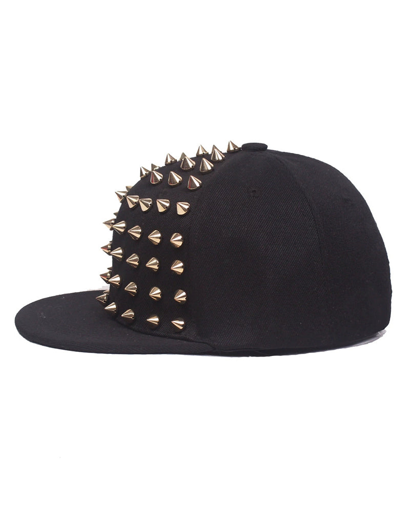 Black Liu Ding Ping Along Hip-hop Hat For Men And Women