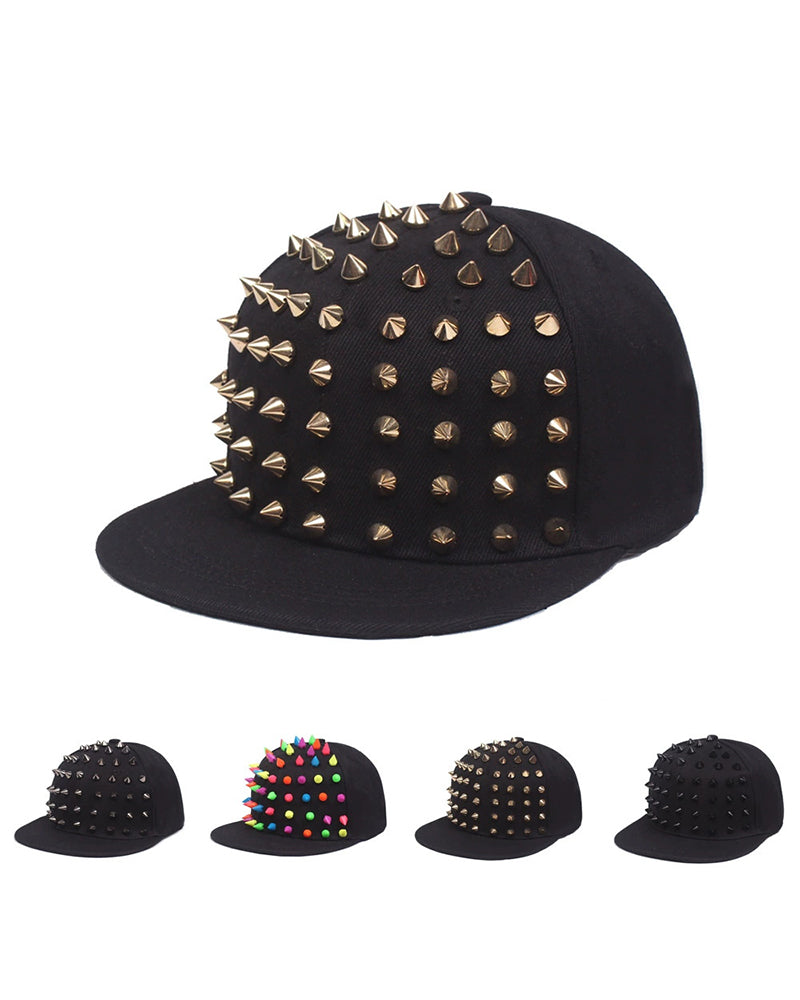 Black Liu Ding Ping Along Hip-hop Hat For Men And Women