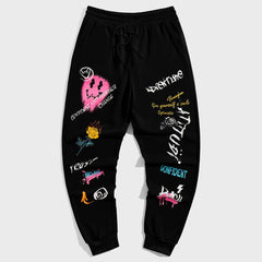 Plus Size Men's Street Style Casual Retro Trousers