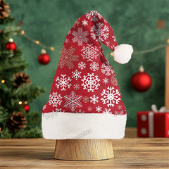 Christmas Fun Red Green Santa Cartoon Print Gift Plush Party Decorative Hat
