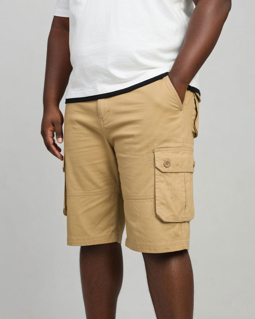 Summer Cotton Tooling Multi-pocket Five-point Pants Men's Summer Korean-style Fashionable Loose Fashionable Brand Men's Casual Pants Large Size