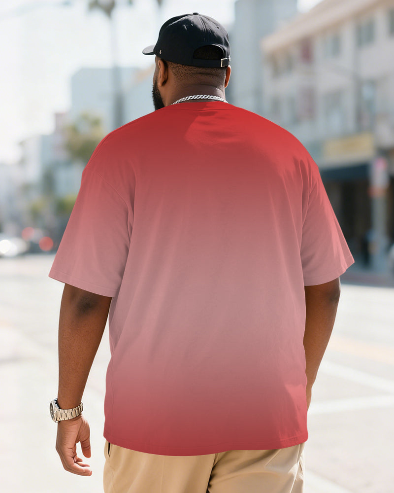 Big & Tall Men's Statue Of Liberty "Kick Crown" American Graffiti Print Short Sleeve T-Shirt