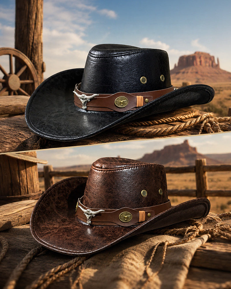 Western Denim Cracked Tau Retro Knights Hat