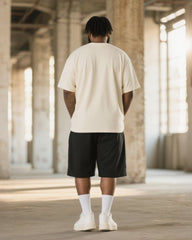 Big & Tall Men's Retro Japan Tokyo Tsukiji OTC Market Printed Round Neck Short Sleeve T-Shirt Shorts Suit