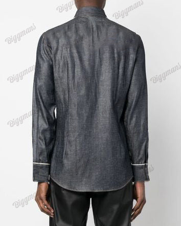 Men's Plus Size Wheat Ears Causal Long Sleeve Shirt
