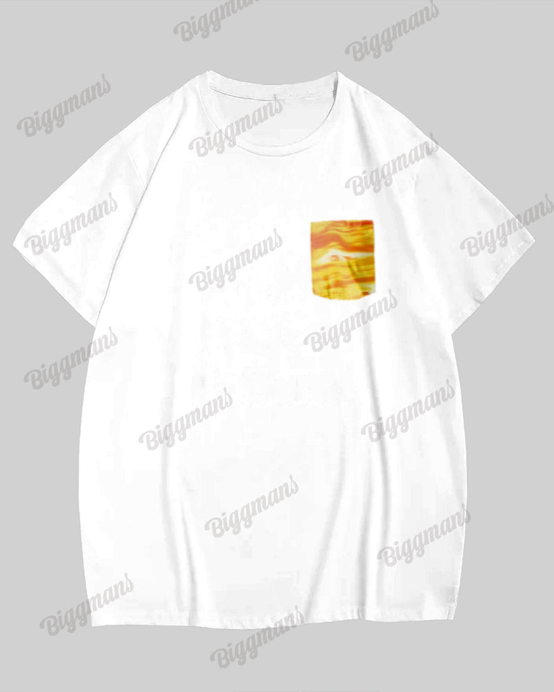 Couple's Stars Stitching Short-sleeved T-shirt Shorts Suit Large