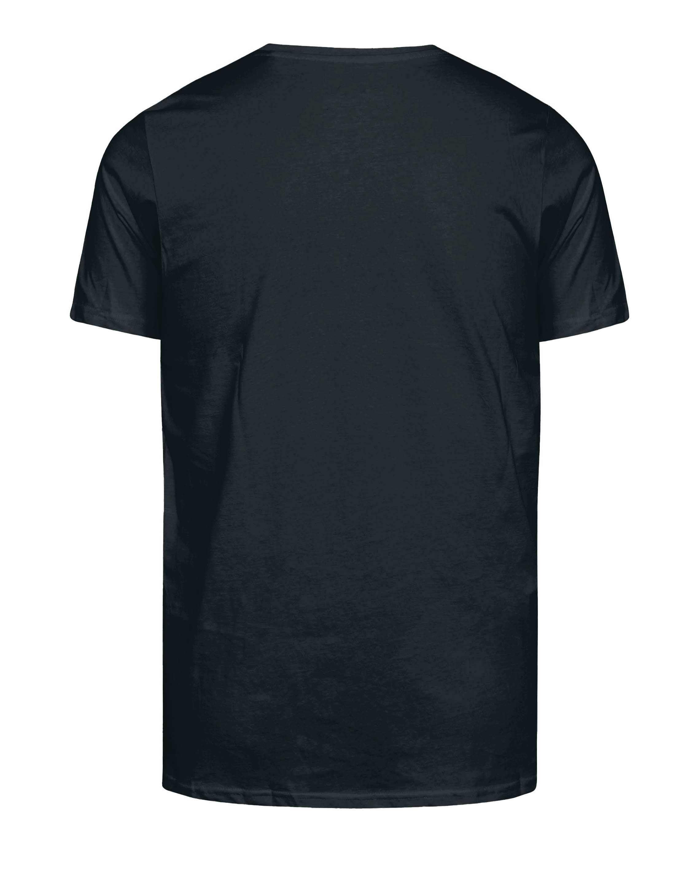 Men's Plus Size Black Holiday Eyes Inside Hawaiian Pattern Print Round Neck Short Sleeve T-Shirt