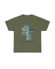 Women's Plus Size Bible Scripture Forgiven Round Neck Short Sleeve T-Shirt