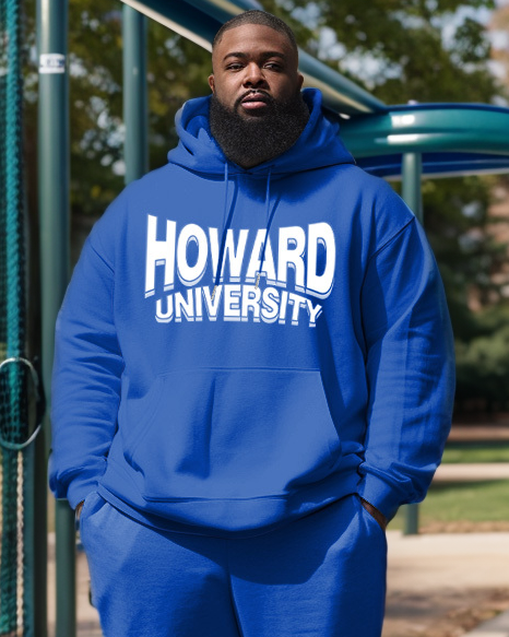 Men's Big & Tall Howard University Hoodie and Sweatpants Two Piece Set