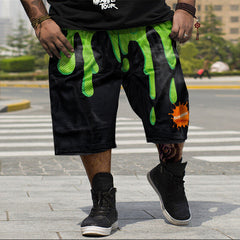 Plus Size Trendy Retro Sports Casual Shorts