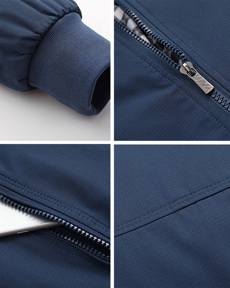 Big & Tall Men's Aviator Zip Jacket Coat M-6XL