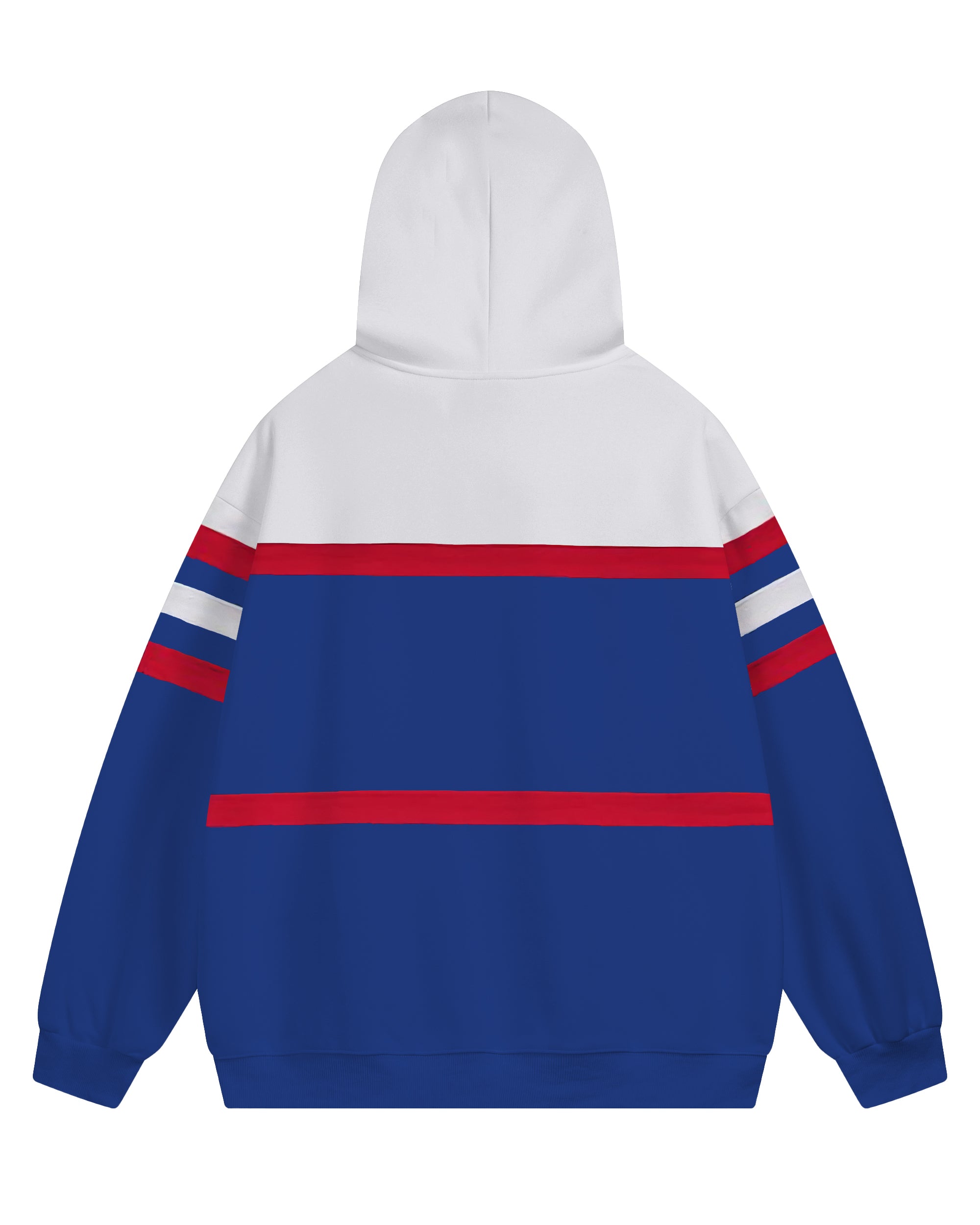 Big Guys Casual Color Block Striped Long Sleeve Hoodie Sports Two Piece Set