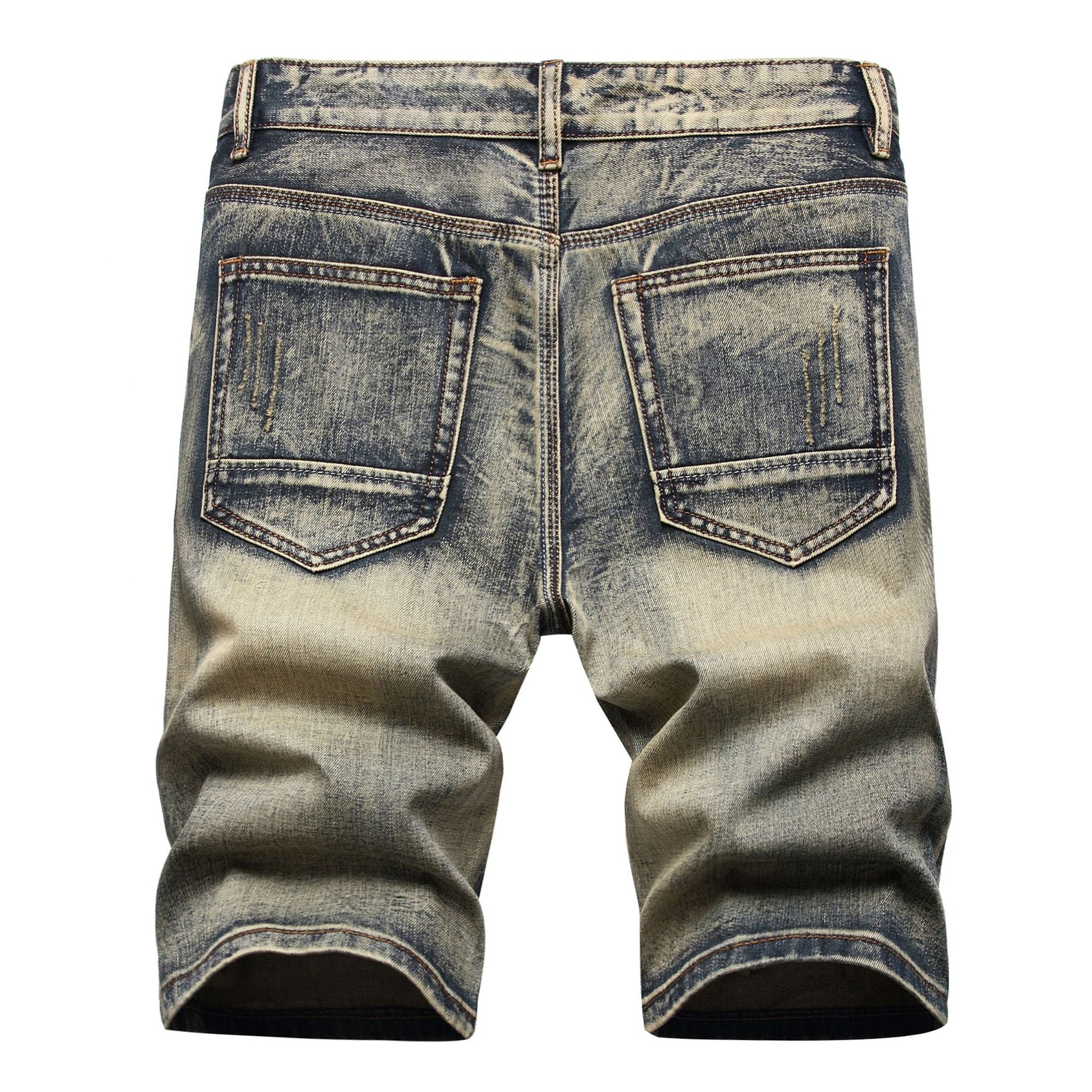 Big Men's Hole Worn Feature Fashion Trendy Street Shooting Jeans