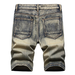 Big Men's Hole Worn Feature Fashion Trendy Street Shooting Jeans