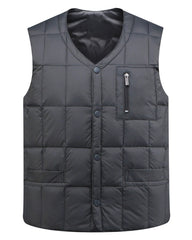 Big & Tall Men's Thickened Down Silk Vest M-3XL