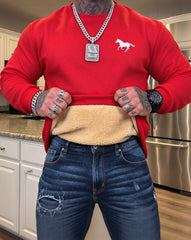 Men’s Fleece-Lined Crewneck Sweatshirt