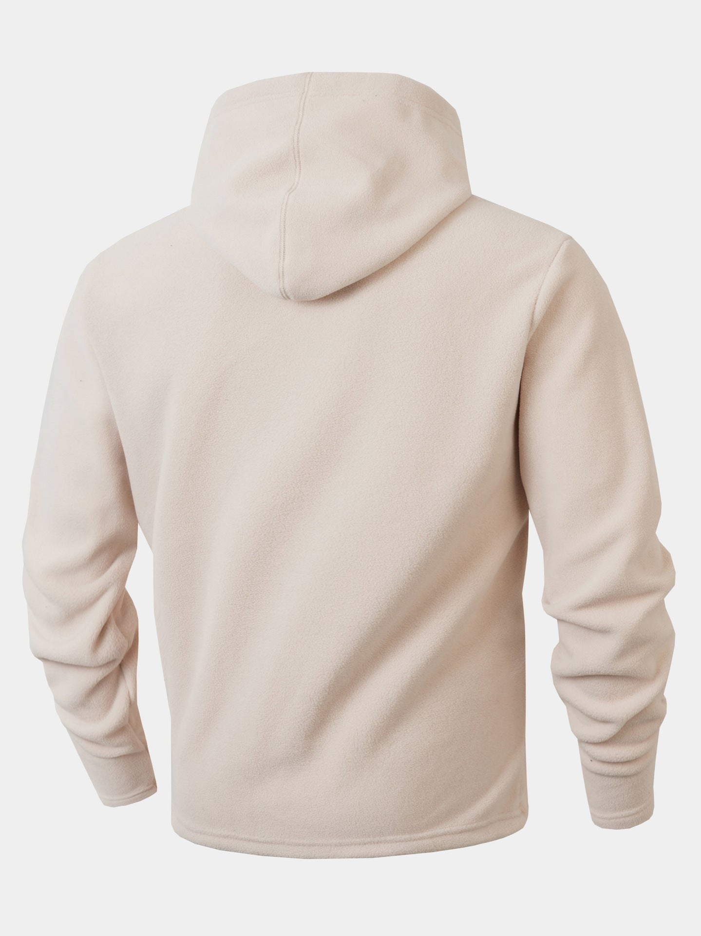 S-2XL Autumn And Winter Hooded Men's Casual Coral Fleece Sweatshirt Coat