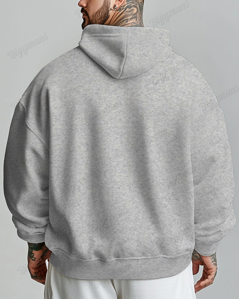 New York 1998 Print Oversized Cotton Hoodie