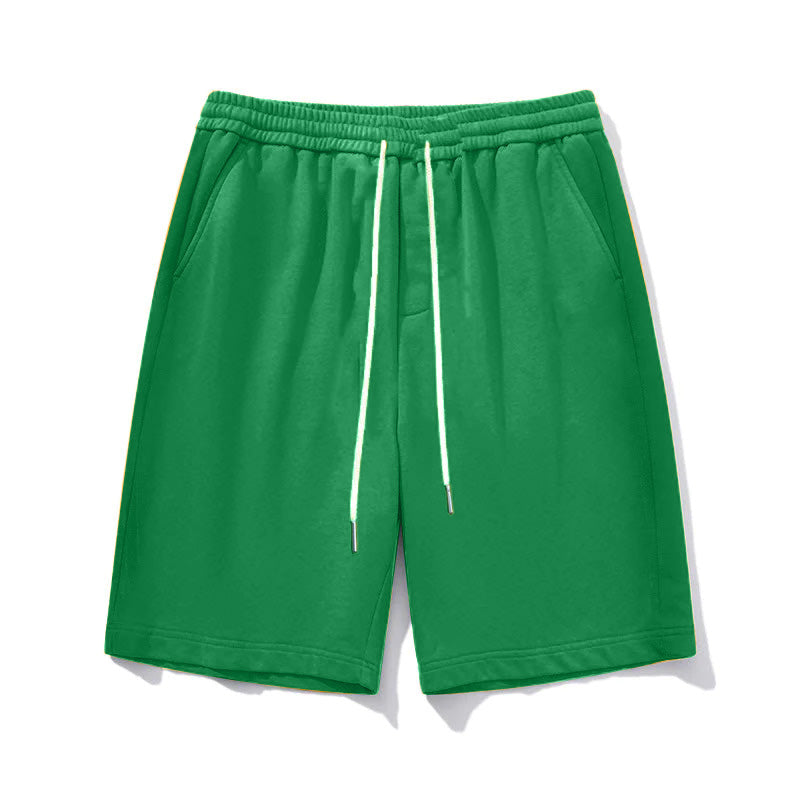 Men's Big Size Solid Color Summer Athletic Shorts