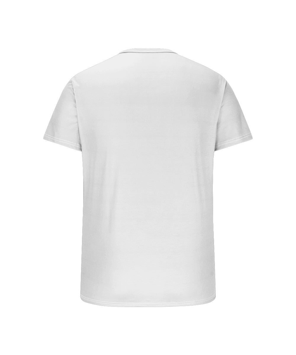 Men's Plus Size Daily Casual Abstract Feather Print Henry Collar Button Short Sleeve T-Shirt