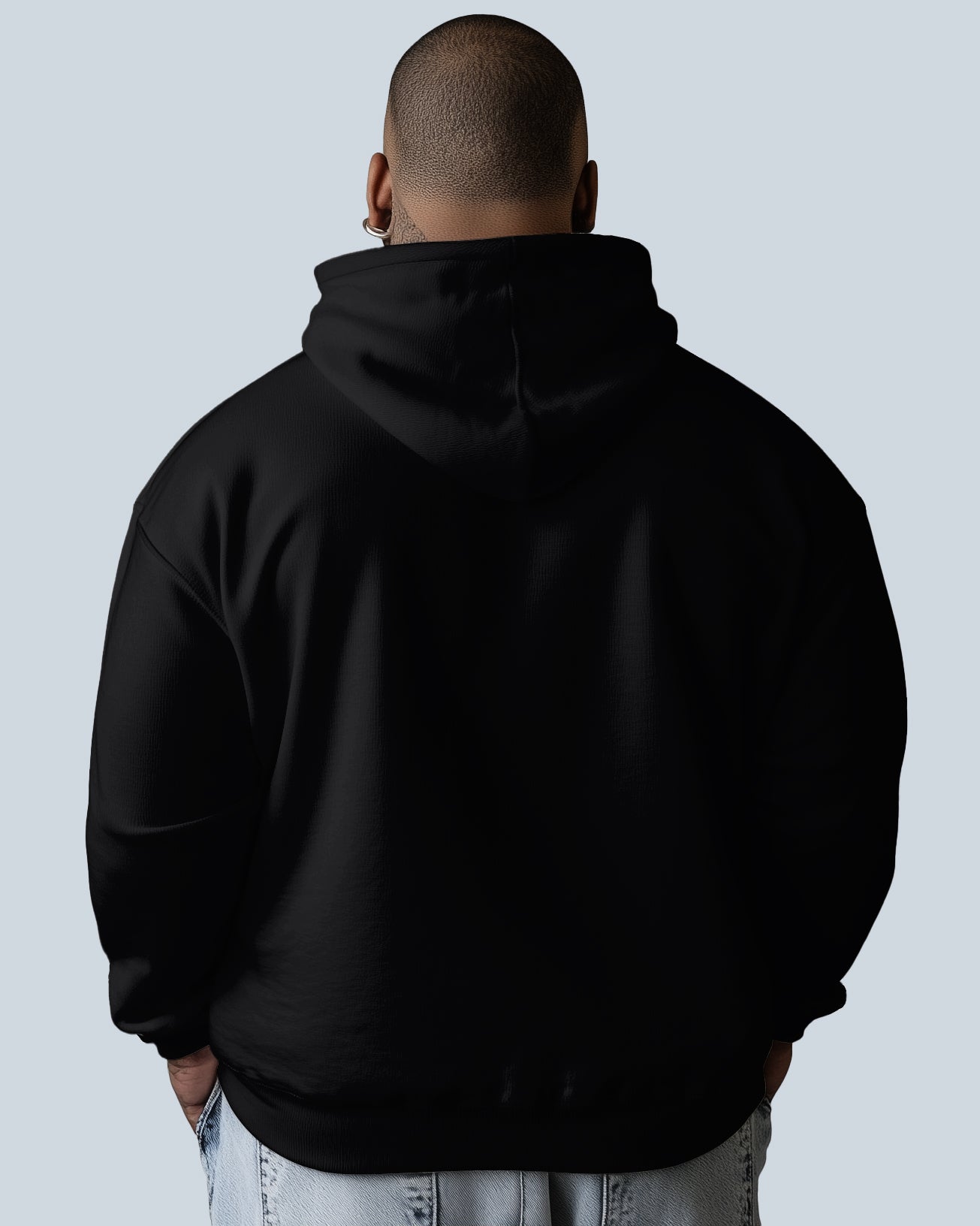 Animal Smoking Print Oversized Cotton Hoodie