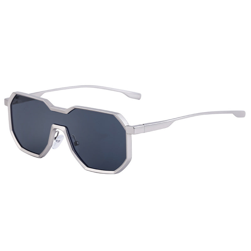 Irregular Steampunk Sunglasses Metallic Sunglasses