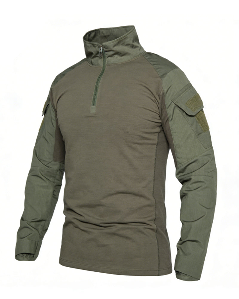 Outdoor Tactical Slim-fit Quick-dry Frog Suit Training Clothes Long-sleeved T-shirt S-4XL