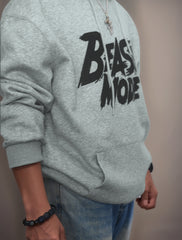 Cotton Material - Beast Mode Letter Printing Men's Loose Oversized Hoodie