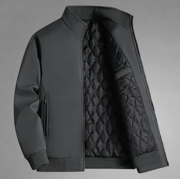 Big & Tall Men's Plus Velvet Stand-up Collar Large Size Jacket Coat M-8XL